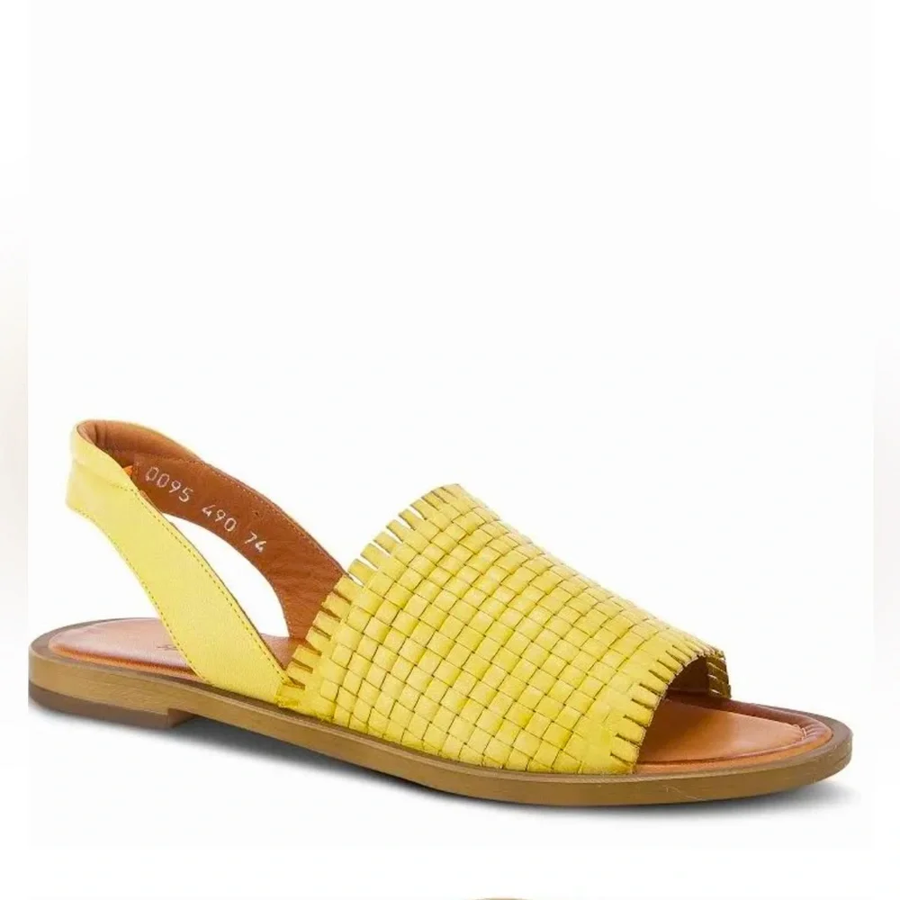 Spring Step GELSI-Y Yellow Sandals